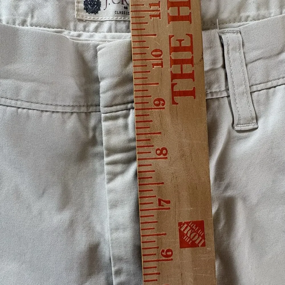 J.Crew Classic Fit Straight Leg Light Beige Chino Pants 34x32 Cotton Twill